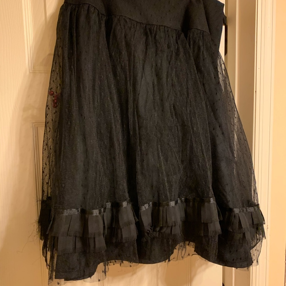 Black nylon tutu skirt